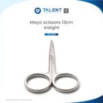 Mayo scissors with straight blades, ideal for precise cutting in surgical procedures and medical applications.