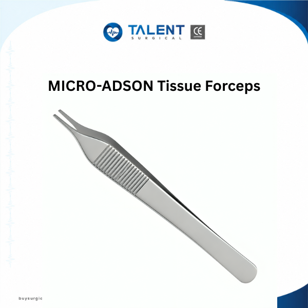 MICRO-ADSON Tissue Forceps MICRO-ADSON Tissue Forceps made from surgical-grade stainless steel for precise tissue handling.