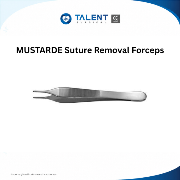 MUSTARDE Suture Removal Forceps MUSTARDE Suture Removal Forceps made from surgical-grade stainless steel