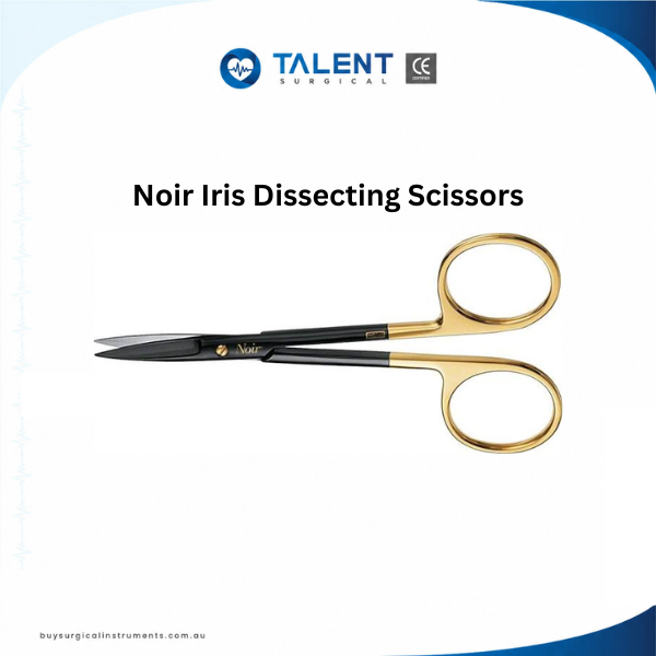 Noir Iris Dissecting Scissors Noir Iris Dissecting Scissors for accurate surgical cutting and dissection.
