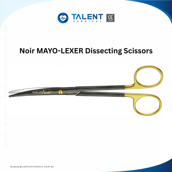 Noir MAYO-LEXER Dissecting Scissors Noir MAYO-LEXER Dissecting Scissors for precise tissue dissection and professional surgical procedures.